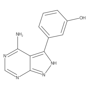 3-(4-amino-1H-pyrazolo[3,4-d]pyrimidin-3-yl)phenol Structure