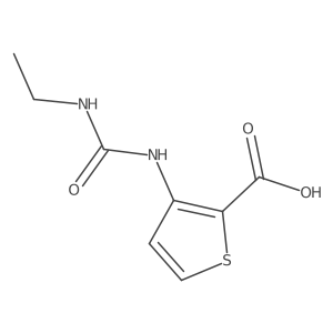 3-[[(Ethylamino)carbonyl]amino]-2-thiophenecarboxylic acid结构式