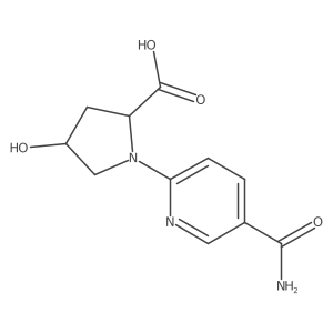 (4R)-1-[5-(Aminocarbonyl)-2-pyridinyl]-4-hydroxy-L-proline结构式