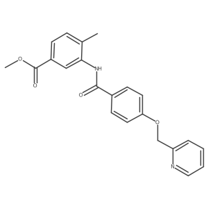 Methyl 4-methyl-3-(4-(pyridin-2-ylmethoxy)benzamido)benzoate结构式