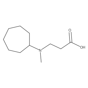 3-(Cycloheptyl(methyl)amino)propanoic acid结构式