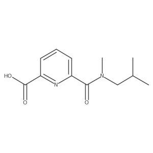 6-[Methyl(2-methylpropyl)carbamoyl]pyridine-2-carboxylic acid Structure