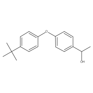 1-(4-(4-(Tert-butyl)phenoxy)phenyl)ethan-1-ol结构式
