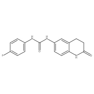 1-(4-Fluorophenyl)-3-(2-oxo-1,2,3,4-tetrahydroquinolin-6-yl)urea Structure