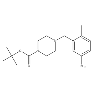 Tert-butyl 4-(5-amino-2-methylbenzyl)piperazine-1-carboxylate Structure