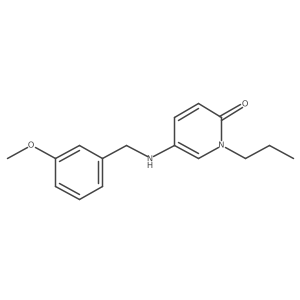 5-[[(3-Methoxyphenyl)methyl]amino]-1-propyl-2(1H)-pyridinone结构式