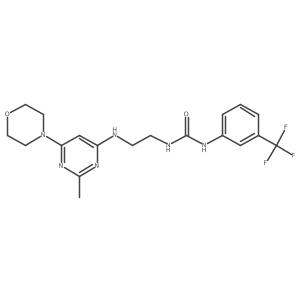 1-(2-((2-Methyl-6-morpholinopyrimidin-4-yl)amino)ethyl)-3-(3-(trifluoromethyl)phenyl)urea Structure