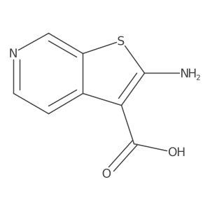2-Aminothieno[2,3-c]pyridine-3-carboxylic acid Structure