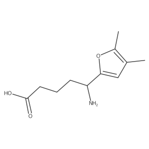 (I S)-I-Amino-4,5-dimethyl-2-furanpentanoic acid Structure