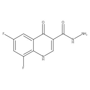 6,8-Difluoro-4-hydroxyquinoline-3-carbohydrazide Structure