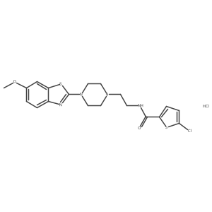 5-chloro-N-(2-(4-(6-methoxybenzo[d]thiazol-2-yl)piperazin-1-yl)ethyl)thiophene-2-carboxamide hydrochloride Structure