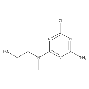 2-[(4-Amino-6-chloro-1,3,5-triazin-2-YL)(methyl)-amino]-1-ethanol结构式