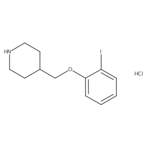 4-[(2-Iodophenoxy)methyl]piperidine hydrochloride结构式