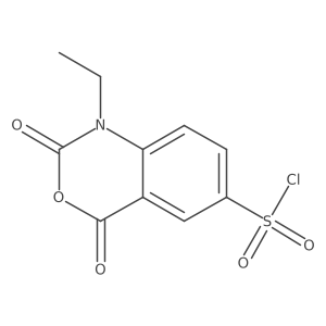 1-ethyl-2,4-dioxo-2,4-dihydro-1H-3,1-benzoxazine-6-sulfonyl chloride结构式