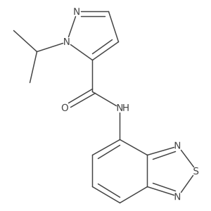 N-(benzo[c][1,2,5]thiadiazol-4-yl)-1-isopropyl-1H-pyrazole-5-carboxamide Structure