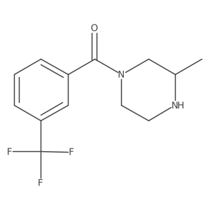 3-Methyl-1-[3-(trifluoromethyl)benzoyl]piperazine Structure
