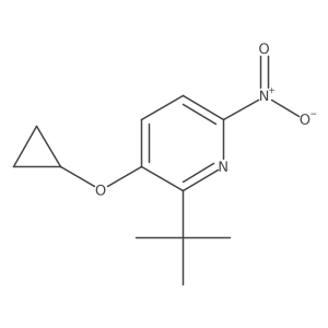 2-Tert-butyl-3-cyclopropoxy-6-nitropyridine结构式