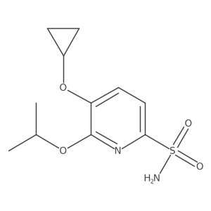 5-Cyclopropoxy-6-isopropoxypyridine-2-sulfonamide结构式