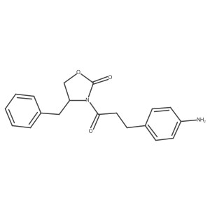 (R)-3-(3-(4-Aminophenyl)propanoyl)-4-benzyloxazolidin-2-one Structure