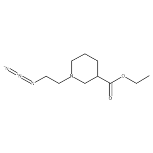 Ethyl 1-(2-azidoethyl)-3-piperidinecarboxylate Structure