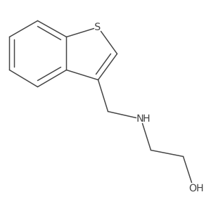 2-[(1-Benzothiophen-3-ylmethyl)amino]ethan-1-ol结构式