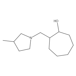 Cycloheptanol, 2-[(3-methyl-1-pyrrolidinyl)methyl]-结构式