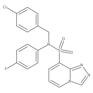 N-[(4-Chlorophenyl)methyl]-N-(4-fluorophenyl)-[1,2,4]triazolo[4,3-A]pyridine-8-sulfonamide Structure