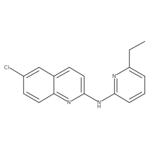 6-Chloro-N-(6-ethyl-2-pyridinyl)-2-quinolinamine Structure
