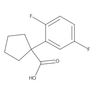 1-(2,5-Difluorophenyl)cyclopentanecarboxylic Acid Structure