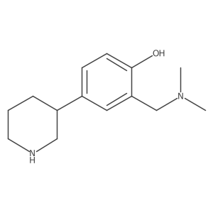 2-[(Dimethylamino)methyl]-4-(piperidin-3-yl)phenol结构式