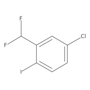 4-Chloro-2-(difluoromethyl)-1-iodobenzene Structure