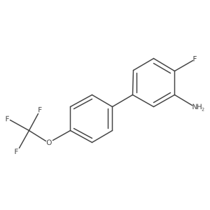 4-Fluoro-4'-(trifluoromethoxy)-[1,1'-biphenyl]-3-amine Structure