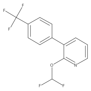 2-(Difluoromethoxy)-3-(4-(trifluoromethyl)phenyl)pyridine结构式