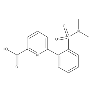 6-(2-N,N-Dimethylsulfamoylphenyl)picolinic acid结构式