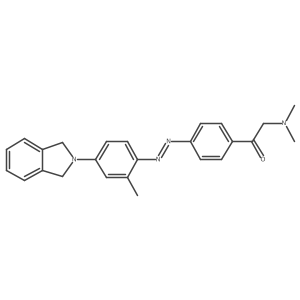 Ethanone, 1-[4-[2-[4-(1,3-dihydro-2H-isoindol-2-yl)-2-methylphenyl]diazenyl]phenyl]-2-(dimethylamino)- Structure