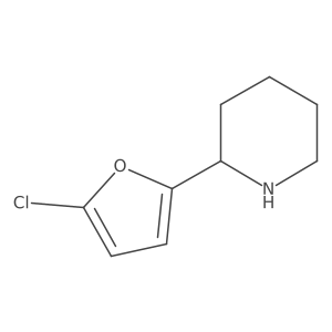 2-(5-Chlorofuran-2-yl)piperidine结构式