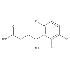 4-Amino-4-(2-chloro-3,6-difluorophenyl)butanoic acid Structure
