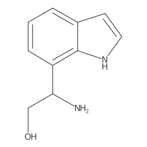 2-Amino-2-(1h-indol-7-yl)ethan-1-ol Structure