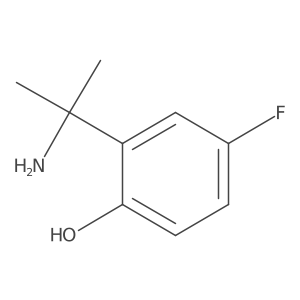 2-(2-Aminopropan-2-yl)-4-fluorophenol结构式