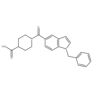 1-[(1-benzyl-1H-indol-5-yl)carbonyl]piperidine-4-carboxamide Structure
