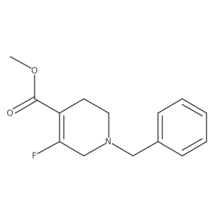 Methyl 1-Benzyl-5-fluoro-1,2,3,6-tetrahydropyridine-4-carboxylate Structure