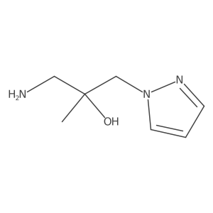 1-amino-2-methyl-3-(1H-pyrazol-1-yl)propan-2-ol Structure