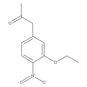 1-(3-Ethoxy-4-nitrophenyl)propan-2-one结构式