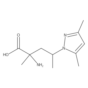 2-amino-4-(3,5-dimethyl-1H-pyrazol-1-yl)-2-methylpentanoic acid Structure