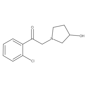 1-(2-Chlorophenyl)-2-(3-hydroxypyrrolidin-1-yl)ethan-1-one结构式