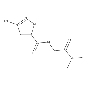 2-[(3-amino-1h-pyrazol-5-yl)formamido]-N,N-dimethylacetamide Structure