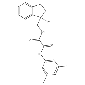 N1-(3,5-dimethylphenyl)-N2-((1-hydroxy-2,3-dihydro-1H-inden-1-yl)methyl)oxalamide Structure