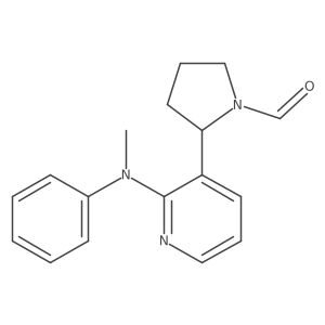 2-(2-(Methyl(phenyl)amino)pyridin-3-yl)pyrrolidine-1-carbaldehyde结构式