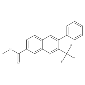 3-Phenyl-2-trifluoromethyl-7-quinoline-carboxylic acid methyl ester Structure