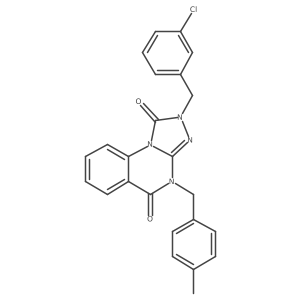 2-(3-Chlorobenzyl)-4-(4-methylbenzyl)-2,4-dihydro[1,2,4]triazolo[4,3-a]quinazoline-1,5-dione Structure